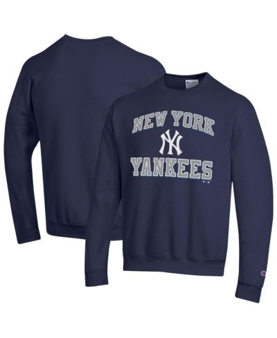 Champion Мужской темно-синий свитшот New York Yankees Heart Soul Powerblend