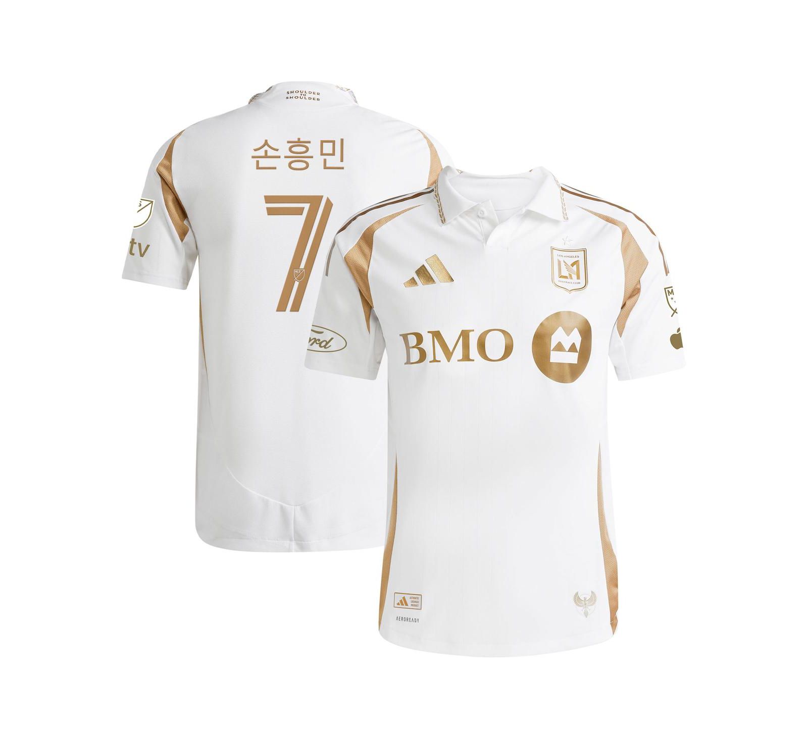 Adidas мужская игровая джерси Son Heung-Min LAFC 2025 белая