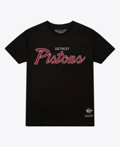 Mitchell & Ness Men's Black Detroit Pistons Vintage Wordmark T-Shirt