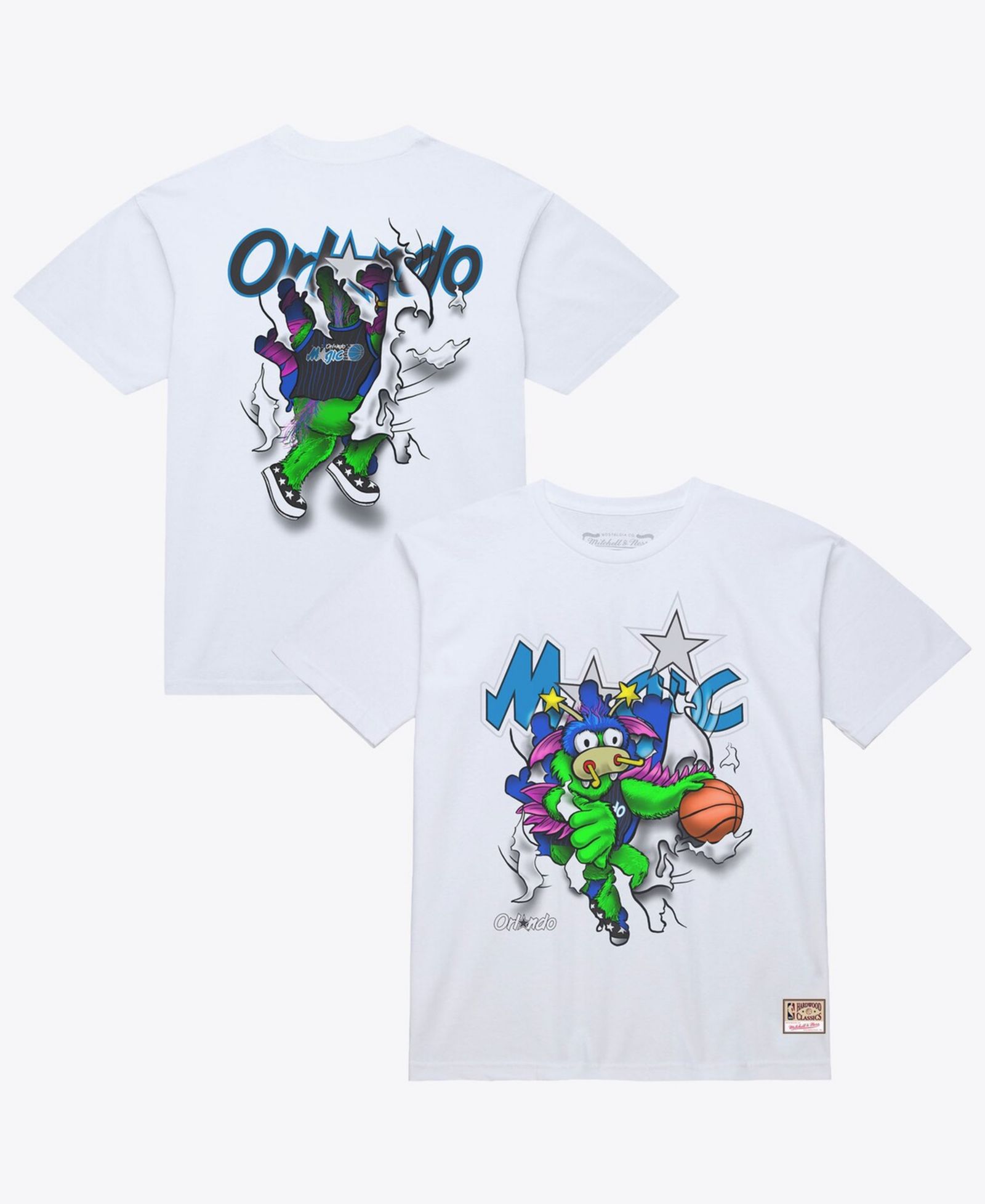 Мужская футболка Mitchell & Ness White Orlando Magic Breakthrough