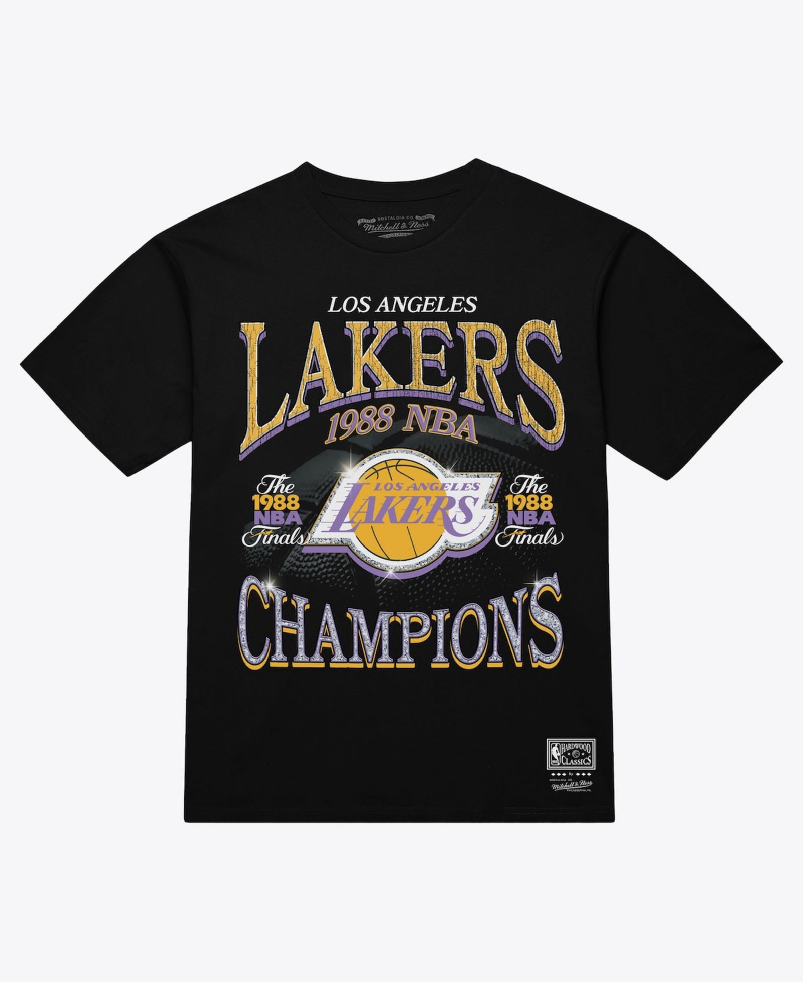 Мужская футболка Mitchell & Ness Black Los Angeles Lakers Champions Era