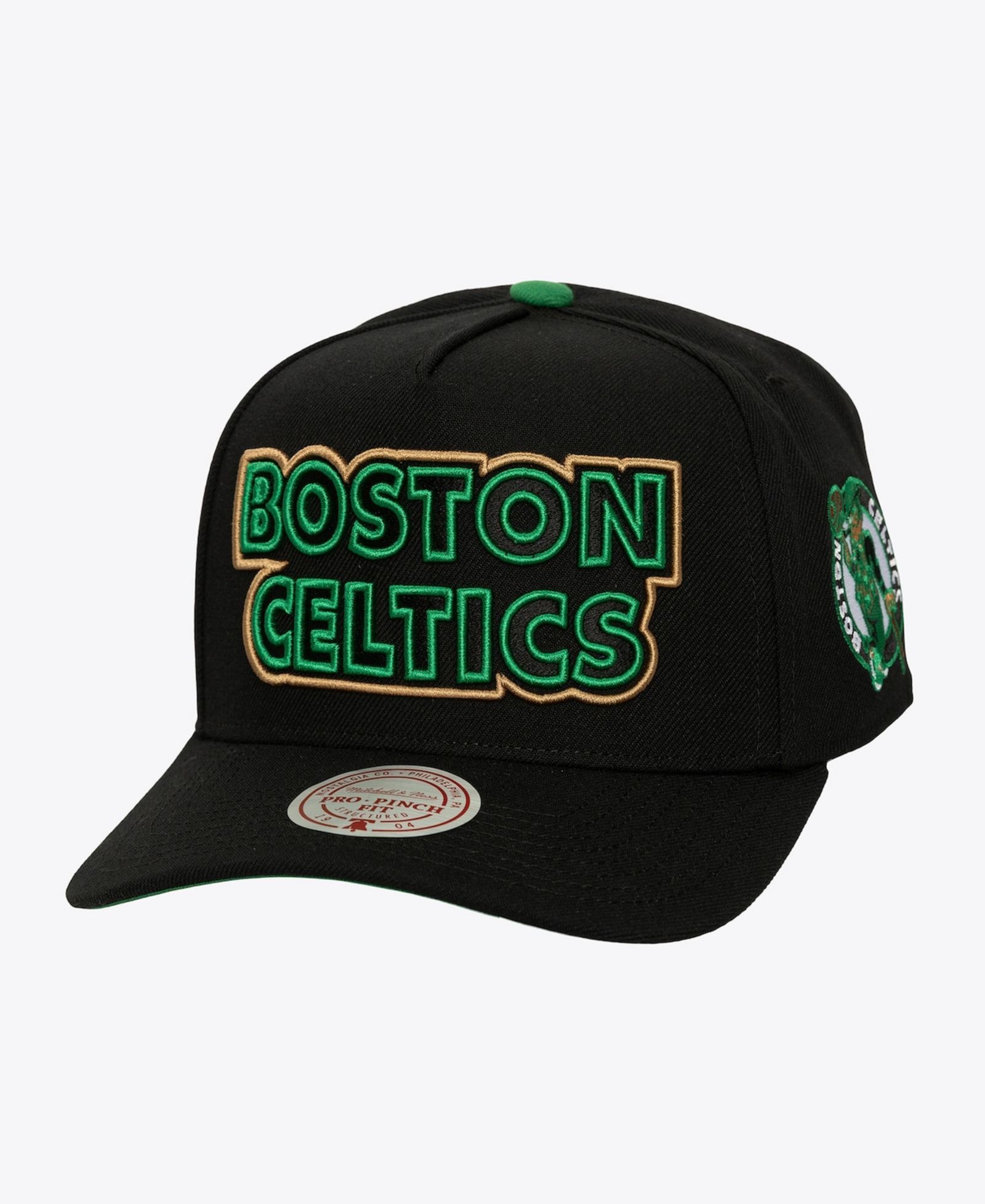 Мужские часы Mitchell & Ness Black Boston Celtics Class Act Pro Snapback Hat
