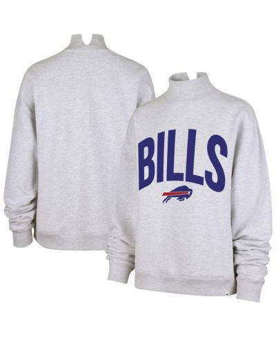 Женская свитшот-толстовка '47 Brand Buffalo Bills Subtle Muse с воротником-стойкой, серая