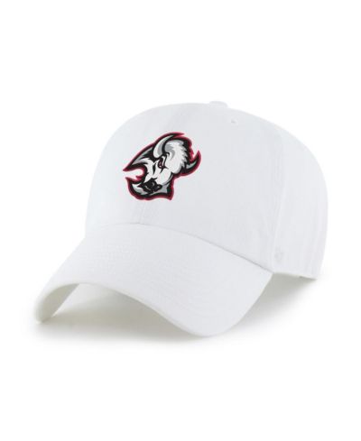 '47 Brand Men's White Buffalo Sabres Logo Clean Up Adjustable Hat