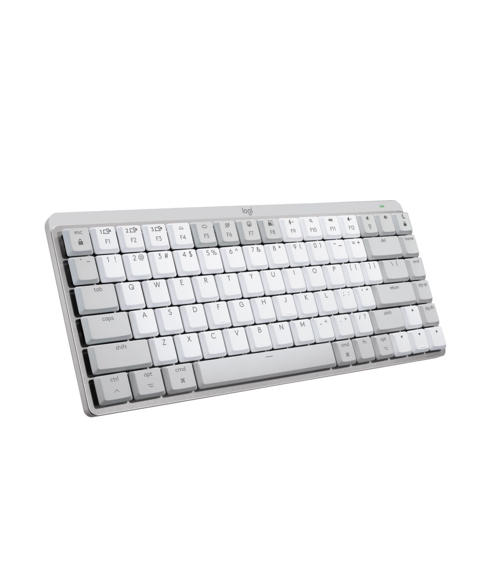 Logitech MX Mechanical Mini for Mac Wireless Keyboard: Low-Profile Performance Tactile Quiet Keys, Backlit, Bluetooth, USB-C, Apple/iPad