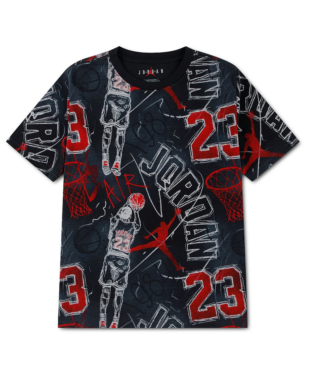 Детская футболка Jordan Boys' 8-20 Notebook Doodle Printed Short-Sleeve