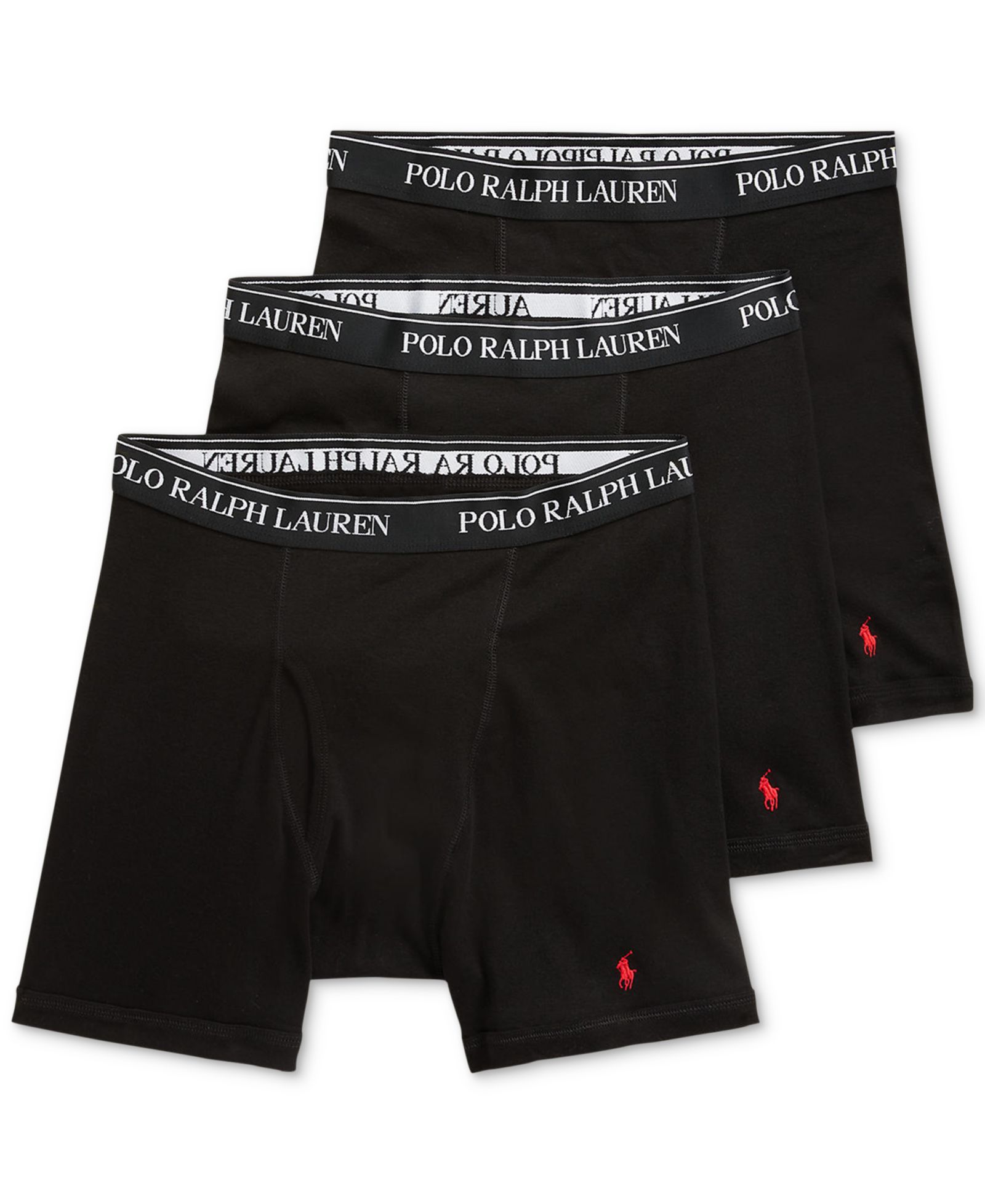 Мужские боксеры-брифы Polo Ralph Lauren Cotton, набор из 3 штук, Big & Tall