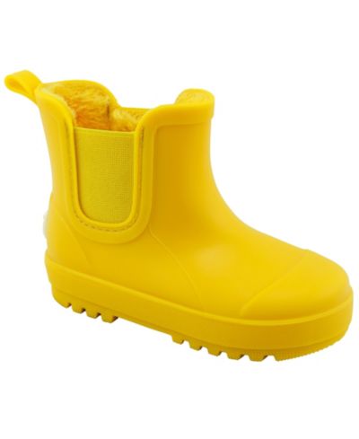 BEARPAW Детские водонепроницаемые резиновые сапоги Chelsea с подкладкой из искусственного меха
