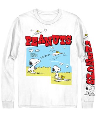 Мужская футболка с принтом Peanuts от Hybrid Apparel с длинным рукавом