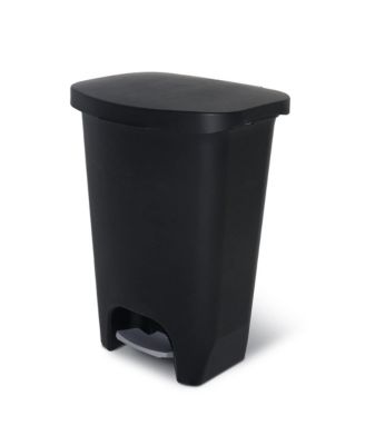 Glad Kitchen Trash Can with Lid, Foot Pedal and Garbage Bag Rings, 13 Gal