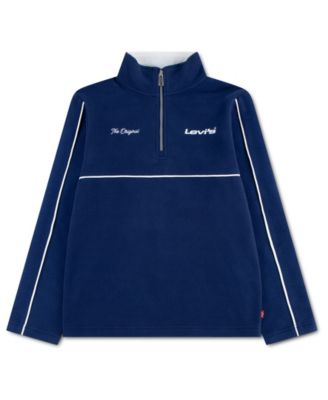 Levi's Boys' 8-20 Pop Color Quarter-Zip Long-Sleeve Sweatshirt