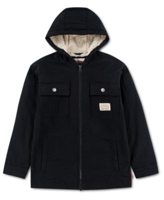 Levi's Boys' 8-20 Sherpa-Lined Hooded Jacket