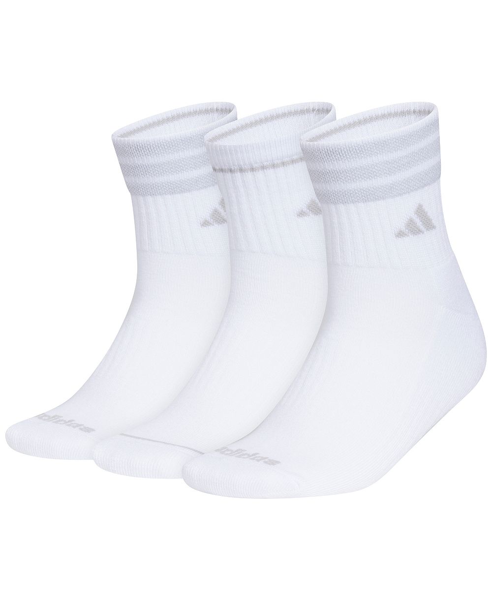 adidas Женские носки Cushioned 3-Stripe 4.0 High Quarter 3-Pack
