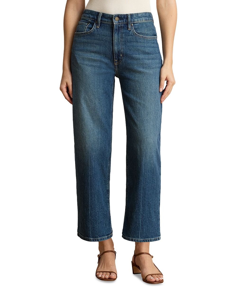 Джинсы Lauren Ralph Lauren Petite High-Rise Straight-Leg Ankle