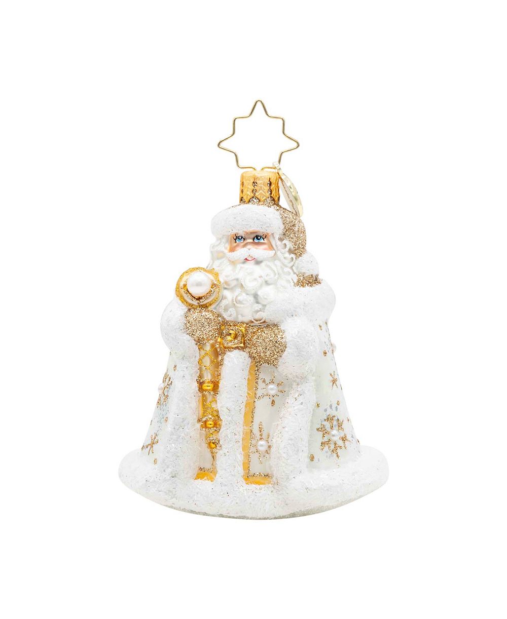 Новогодний подвесной шар Christopher Radko «Gilded Kris Kringle Gem» 3 дюйма