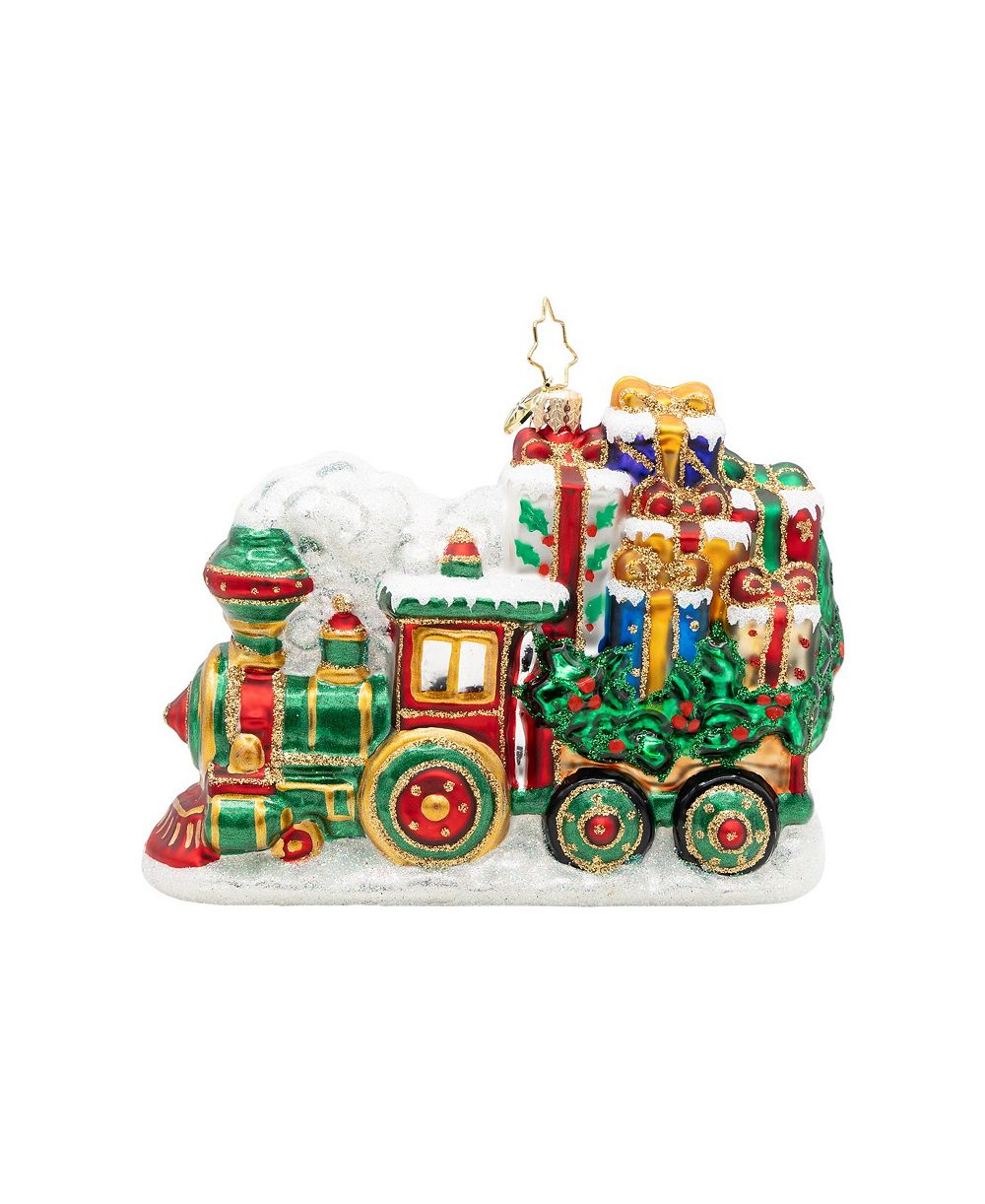 Christopher Radko 3,5" рождественский шар Yuletide Express