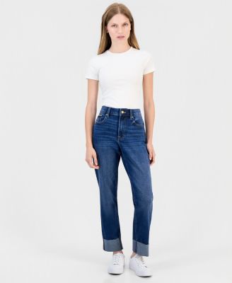 Nautica Women's Straight-Leg Cuffed-Ankle Jeans