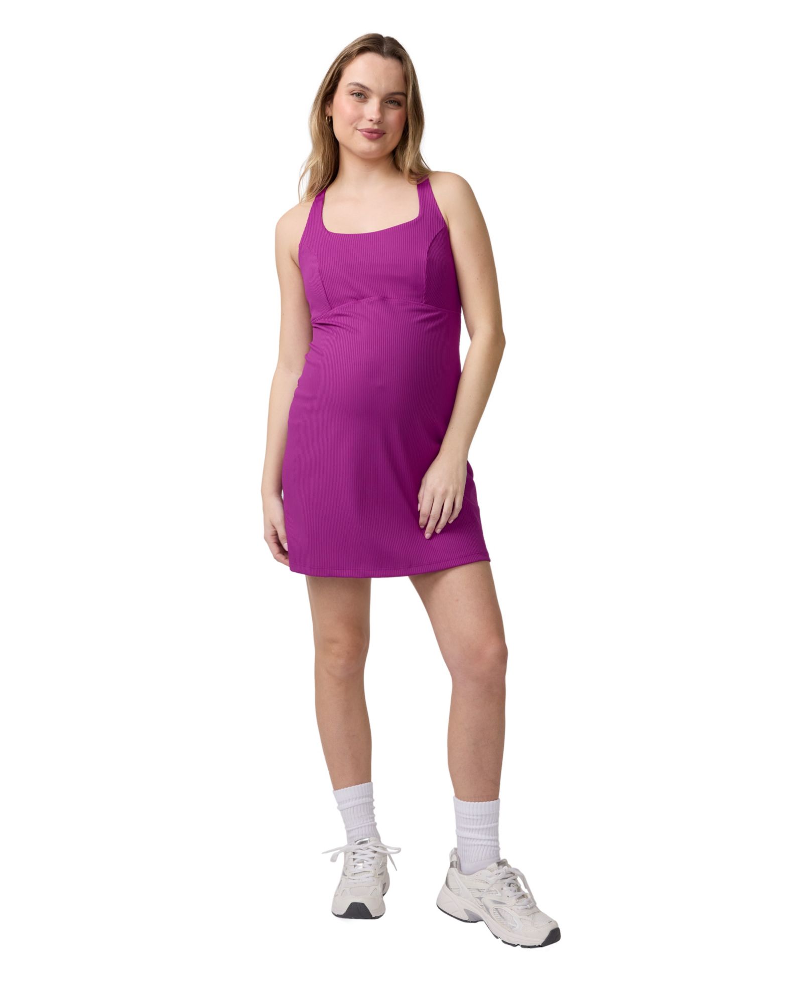 Ingrid + Isabel Women's Ingrid + Isabel Ribbed Halter Active Dress