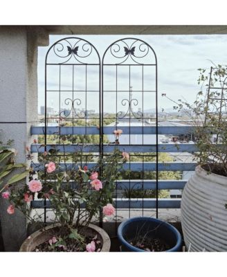 Садовая решетка Clihome Metal Garden Trellis 71" x 19.7" ржавкоустойчивая для вьющихся растений