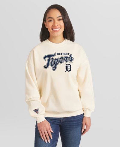 WEAR by Erin Andrews Женский свитшот Detroit Tigers кремового цвета