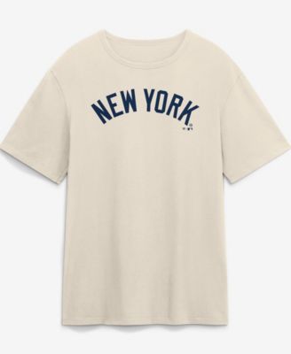 Мужская футболка Fanatics New York Yankees, бежевая, с логотипом Legacy