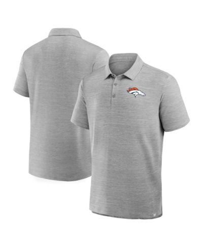 Мужская поло Fanatics Heather Gray Denver Broncos Clutch