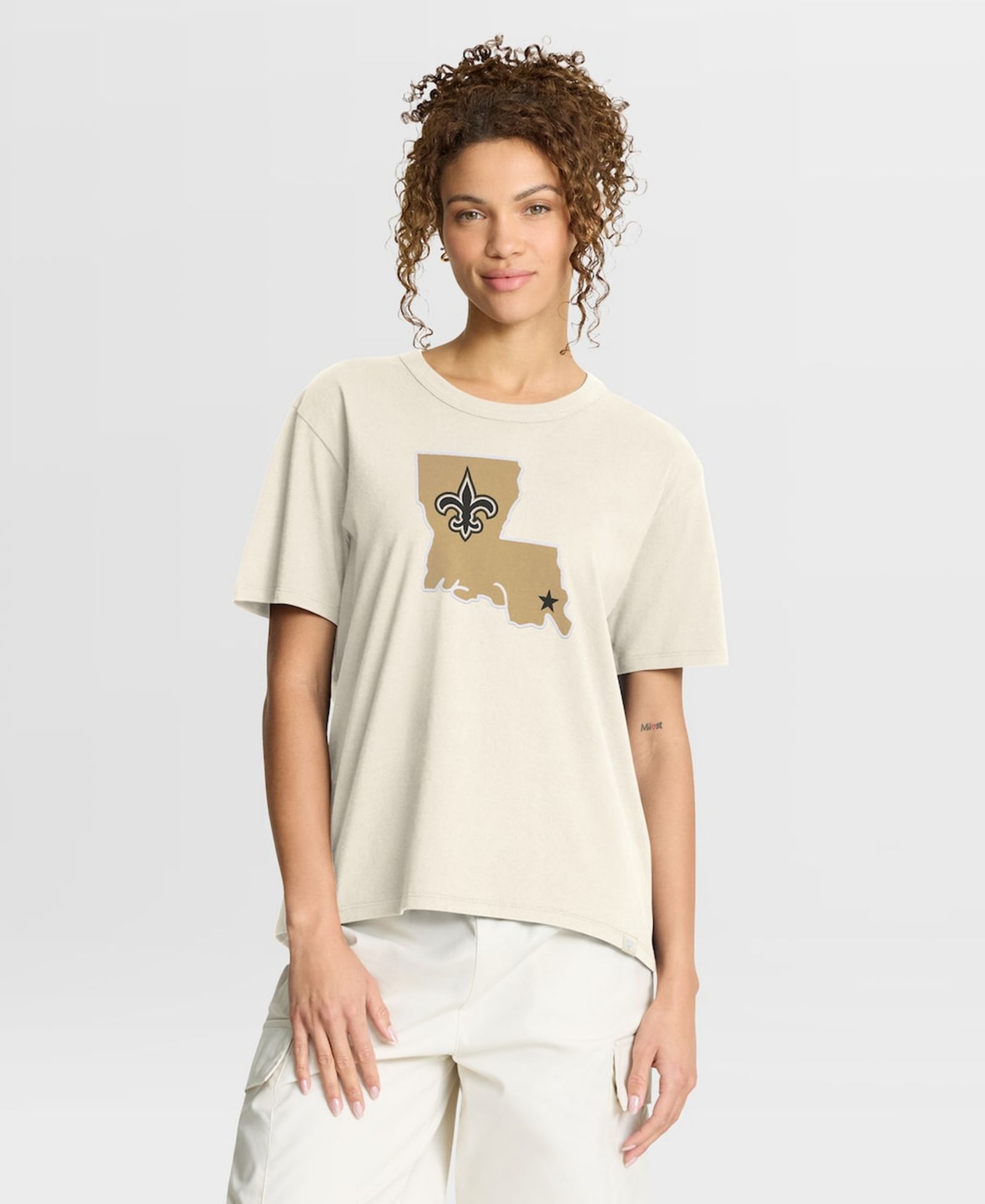 Женская футболка Fanatics Cream New Orleans Saints Dove Legacy