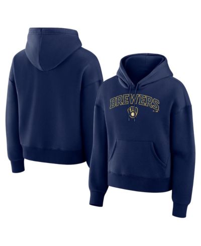Fanatics Women's Navy Milwaukee Brewers Lockup Legacy Fleece Hoodie