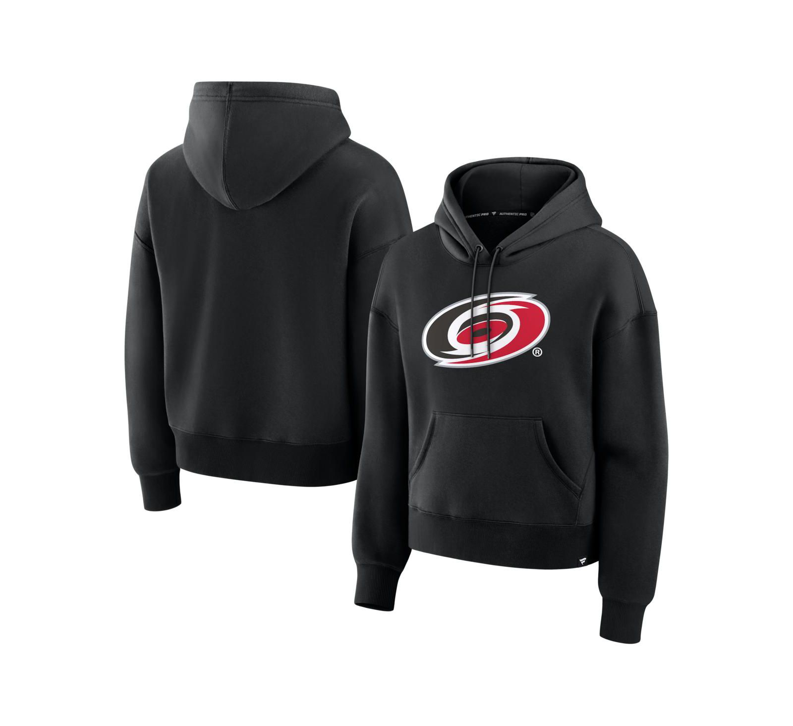 Женский черный худи Fanatics Carolina Hurricanes Essential
