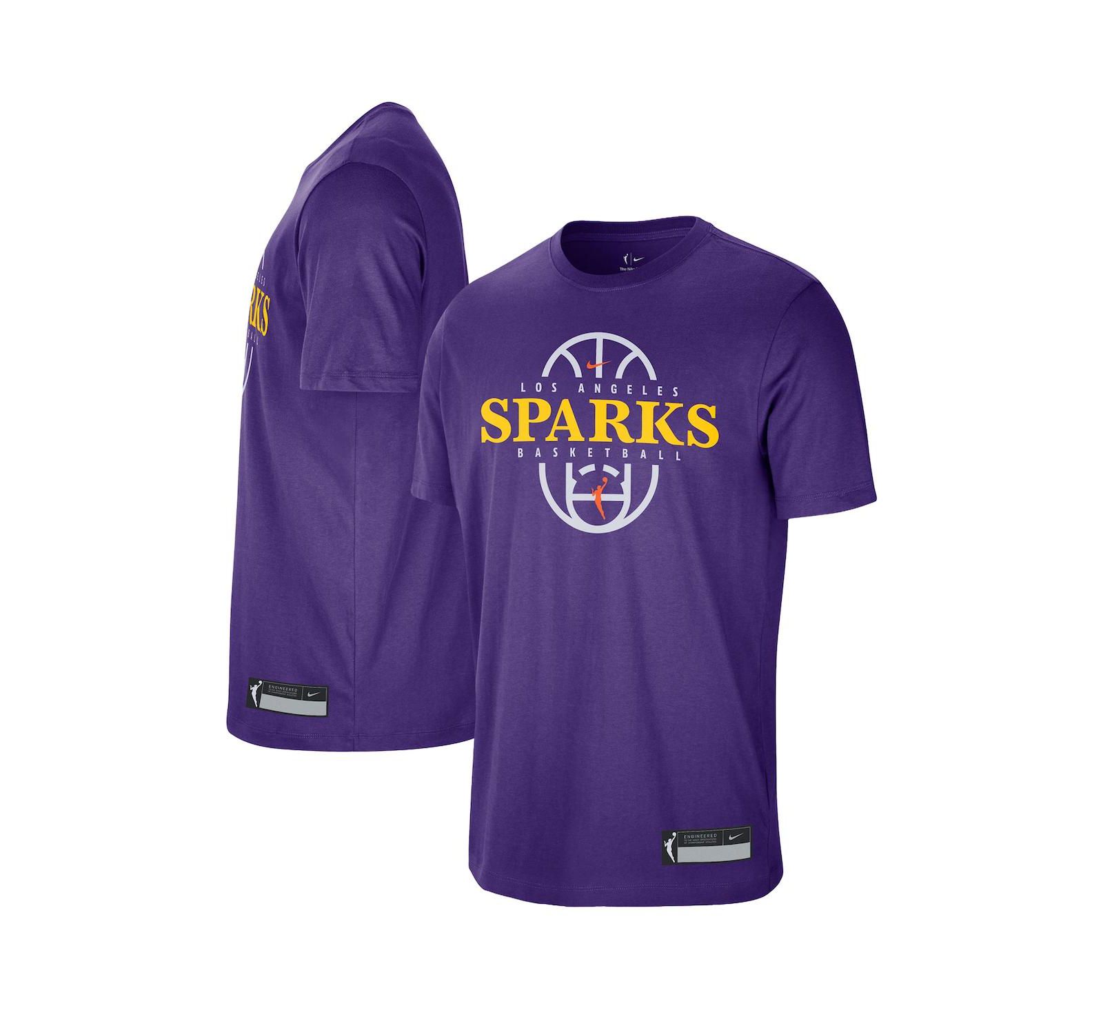 Nike Men's and Women's Purple Los Angeles Sparks 2026 On-Court Authentic Practice Premium T-Shirt