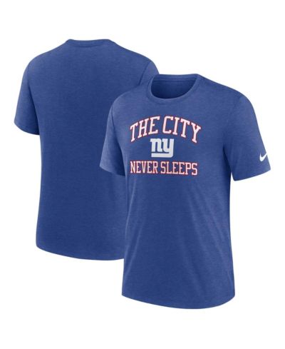 Nike Men's Royal New York Giants The City Never Sleeps Tri-Blend T-Shirt