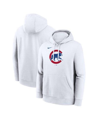 Nike Мужское худи White Chicago Cubs Logo Club Hoodie