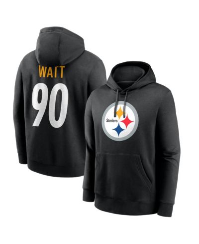 Nike Men's T.J. Watt Black Pittsburgh Steelers Name & Number Hoodie