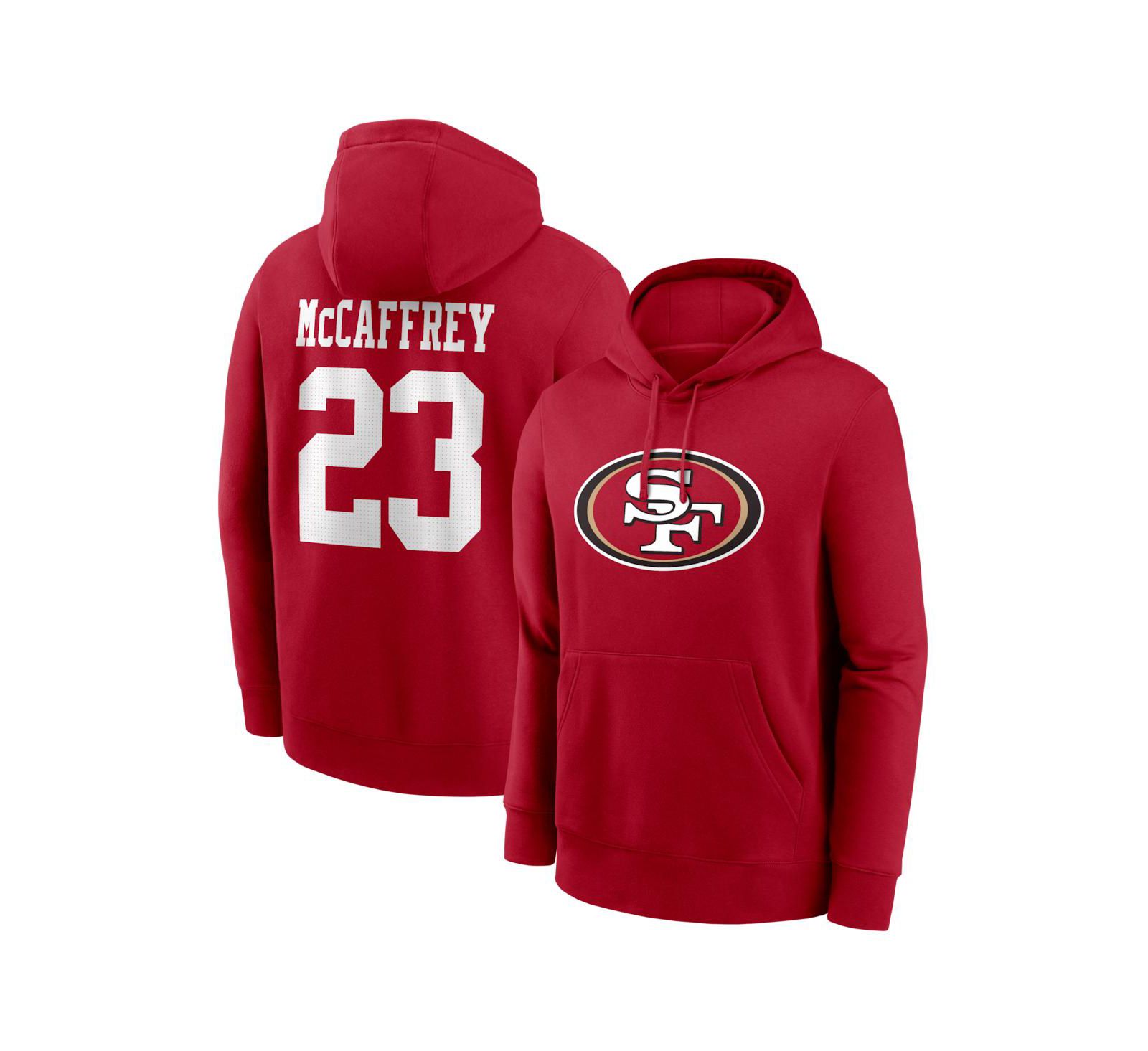 Мужское худи Nike Christian McCaffrey San Francisco 49ers, Scarlet