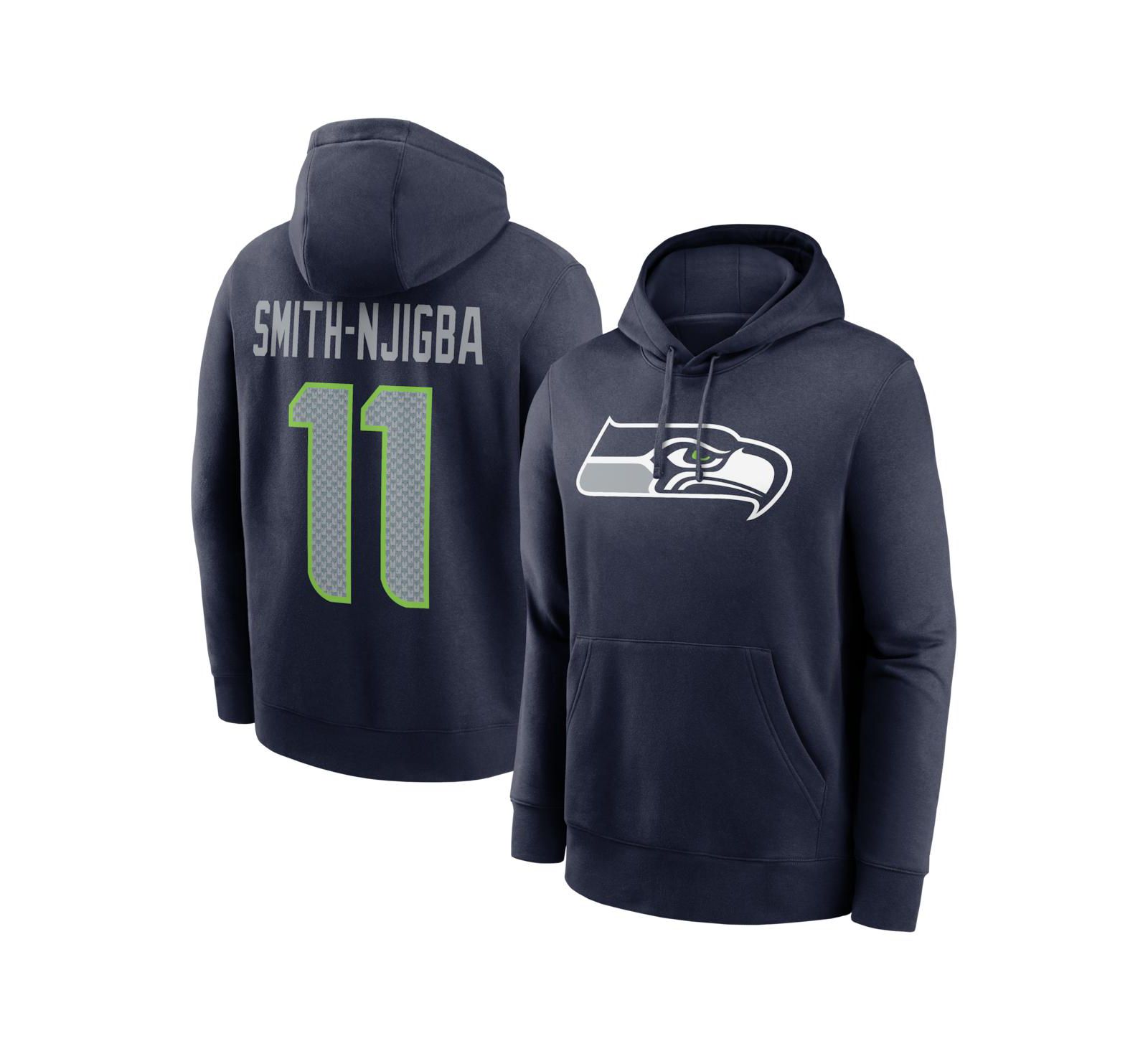 Nike Мужское худи Seattle Seahawks Jaxon Smith-Njigba, темно-синее