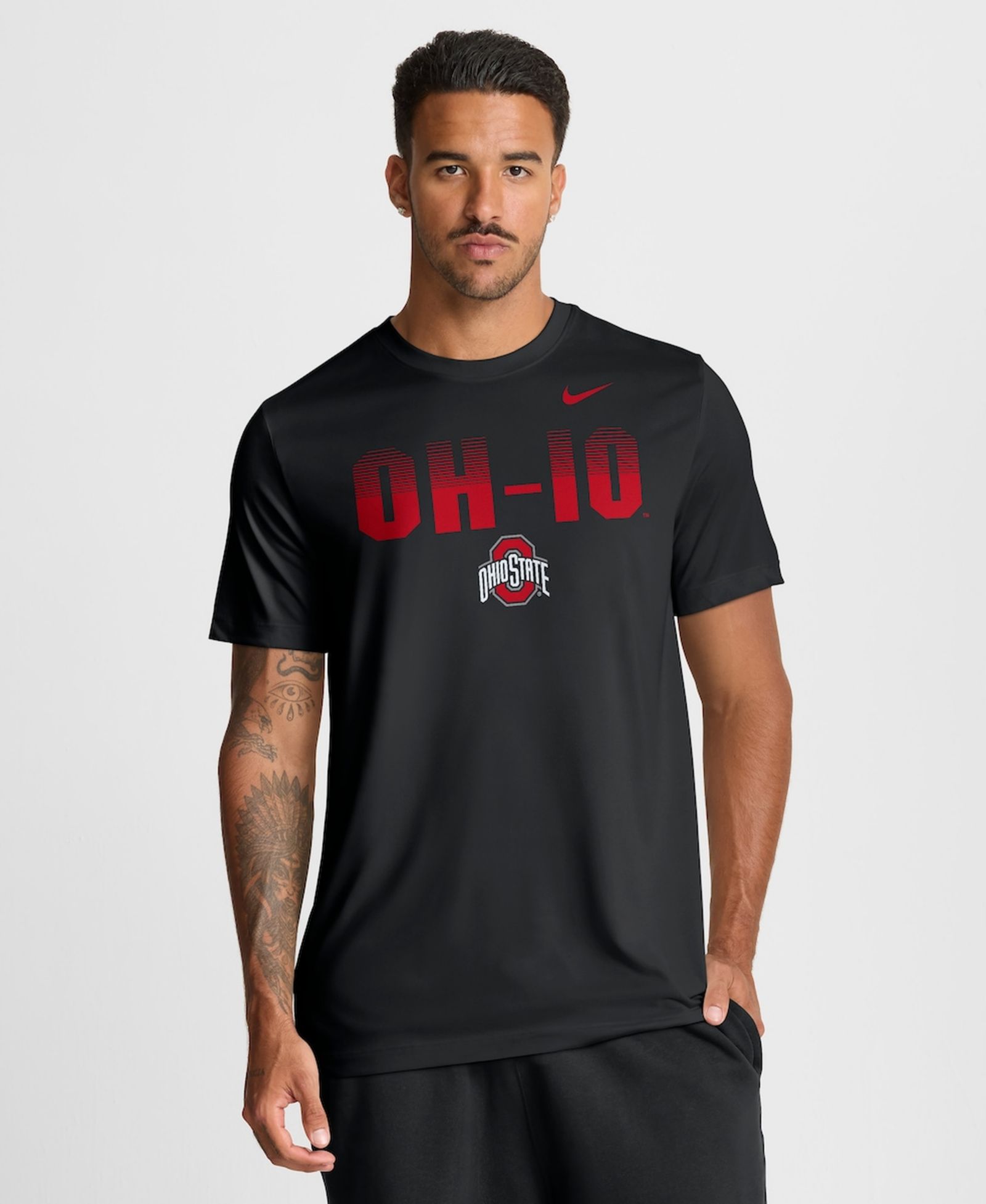 Nike Men's Black Ohio State Buckeyes Primetime Legend Kinetic Mantra Dri-FIT T-Shirt