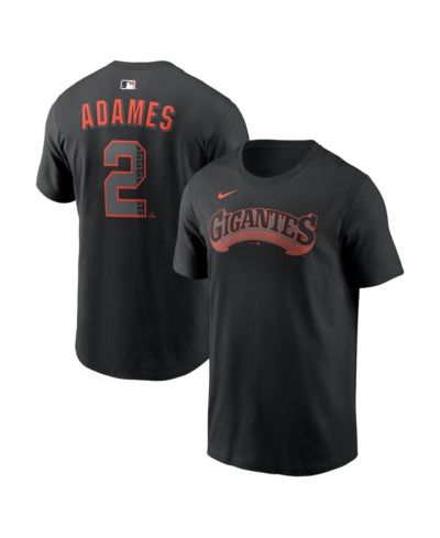 Nike Мужская футболка Willy Adames San Francisco Giants, черный цвет