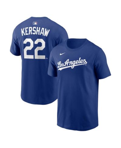 Nike Men's Clayton Kershaw Royal Los Angeles Dodgers Alternate Name & Number T-Shirt