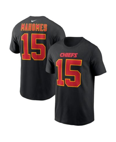 Nike Men's Patrick Mahomes Black Kansas City Chiefs Carbon Name & Number T-Shirt