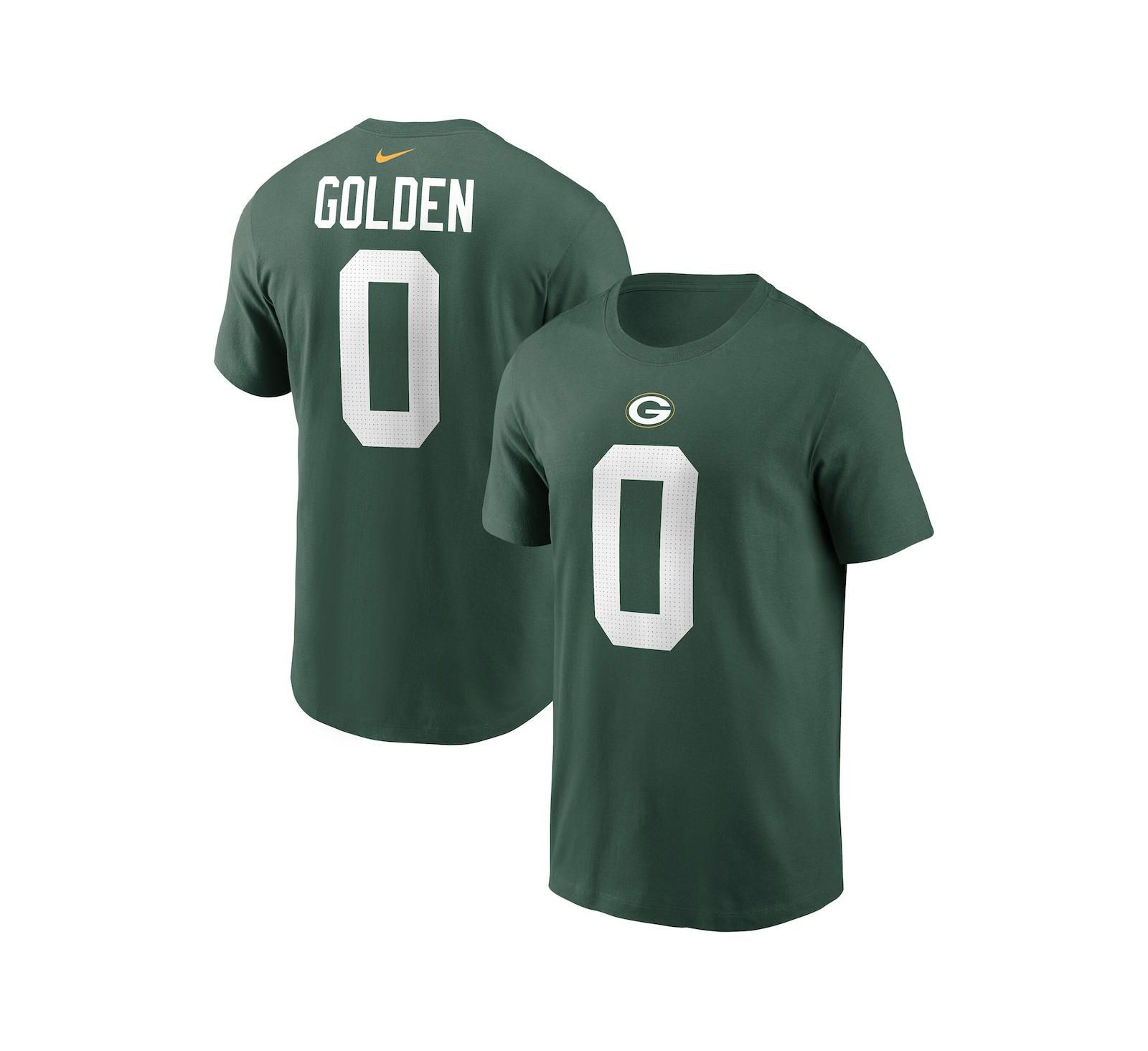 Мужская футболка Nike Matthew Golden Green Green Bay Packers с именем и номером