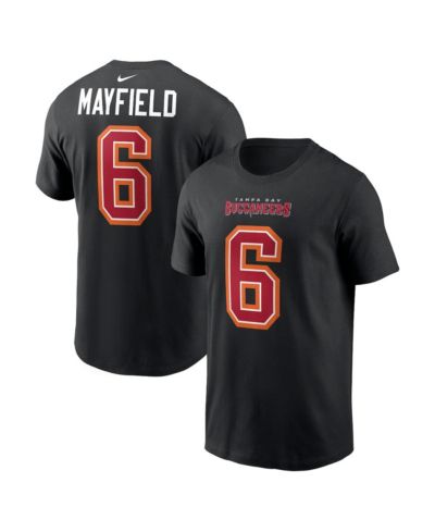Nike Men's Baker Mayfield Black Tampa Bay Buccaneers Carbon Name & Number T-Shirt
