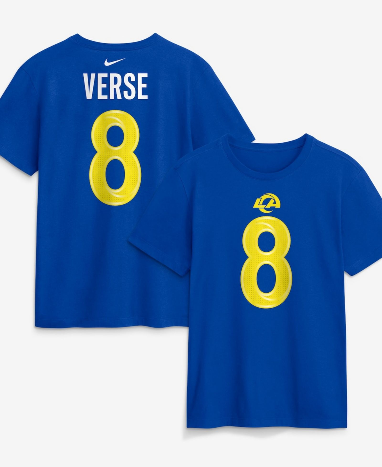 Мужская футболка Nike Jared Verse Royal Los Angeles Rams Name & Number