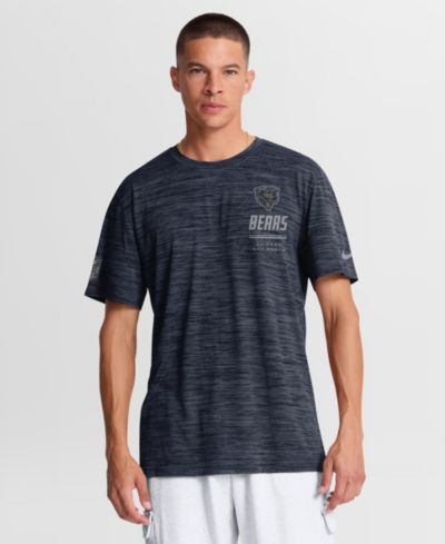 Nike Men's Navy Chicago Bears Big & Tall Sideline Velocity Dri-FIT T-Shirt