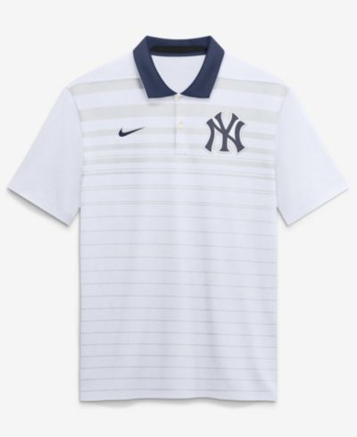 Поло Nike Men's New York Yankees Vapor Striped Dri-FIT, белый