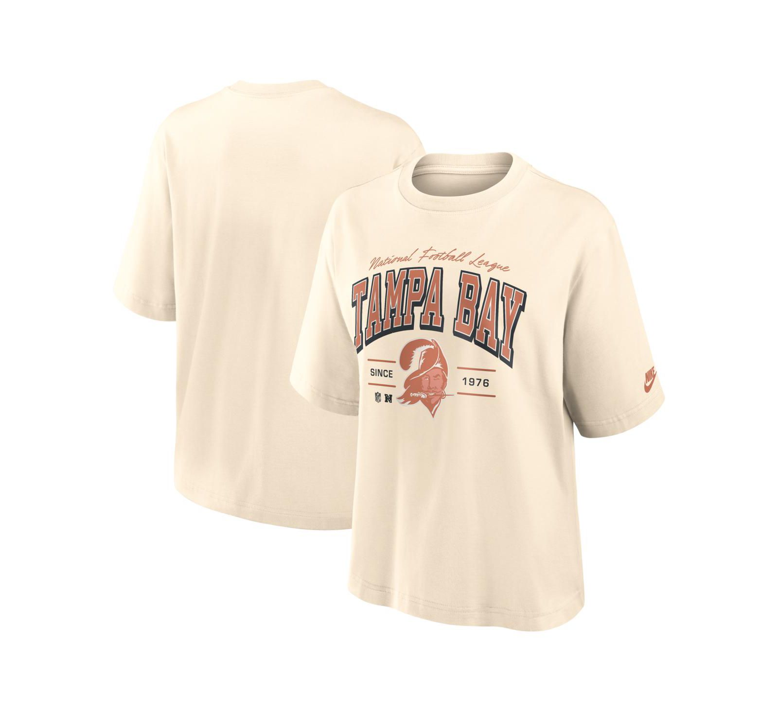 Nike Women's Cream Tampa Bay Buccaneers Vintage Mod Boxy T-Shirt