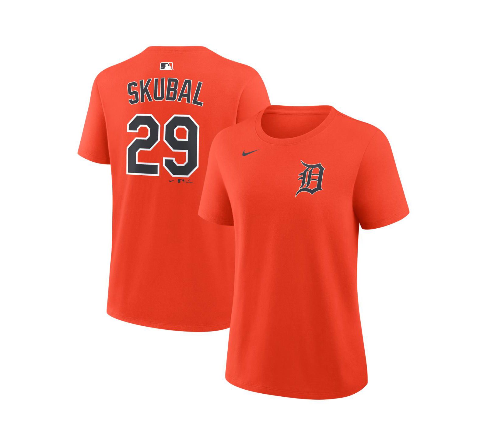 Женская футболка Nike Tarik Skubal Orange Detroit Tigers