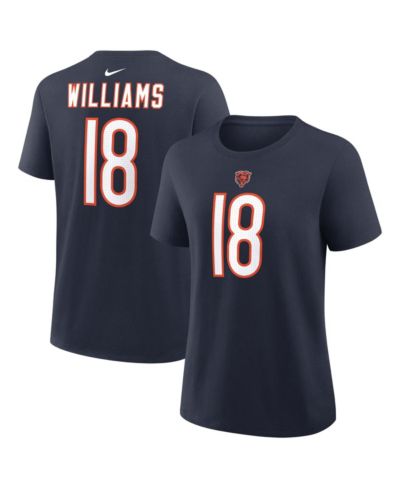 Nike Женская футболка Caleb Williams Navy Chicago Bears Player Name & Number