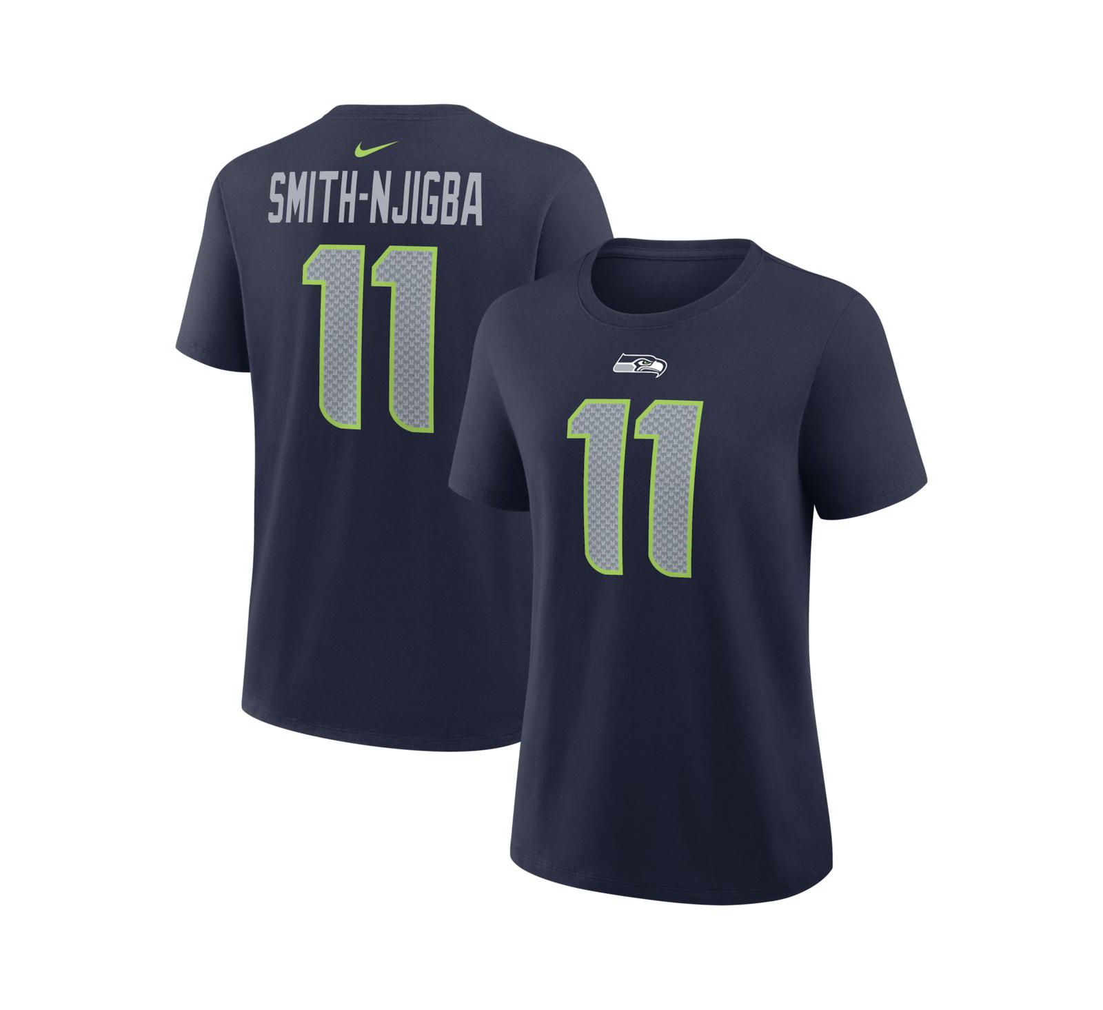 Nike Women's Jaxon Smith-Njigba Navy Seattle Seahawks Player Name & Number T-Shirt