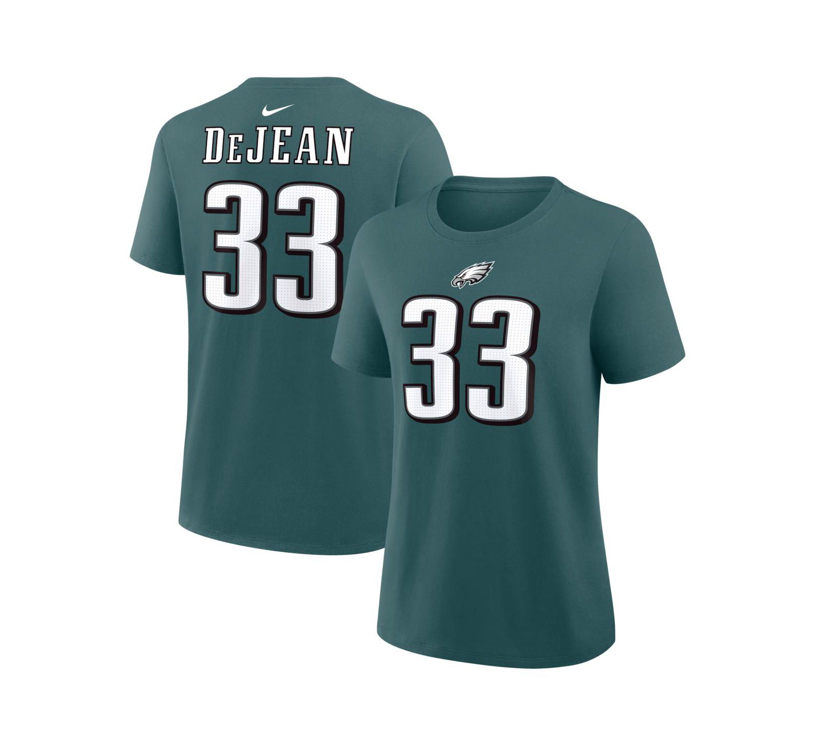 Nike Women's Cooper DeJean Midnight Green Philadelphia Eagles Name & Number T-Shirt