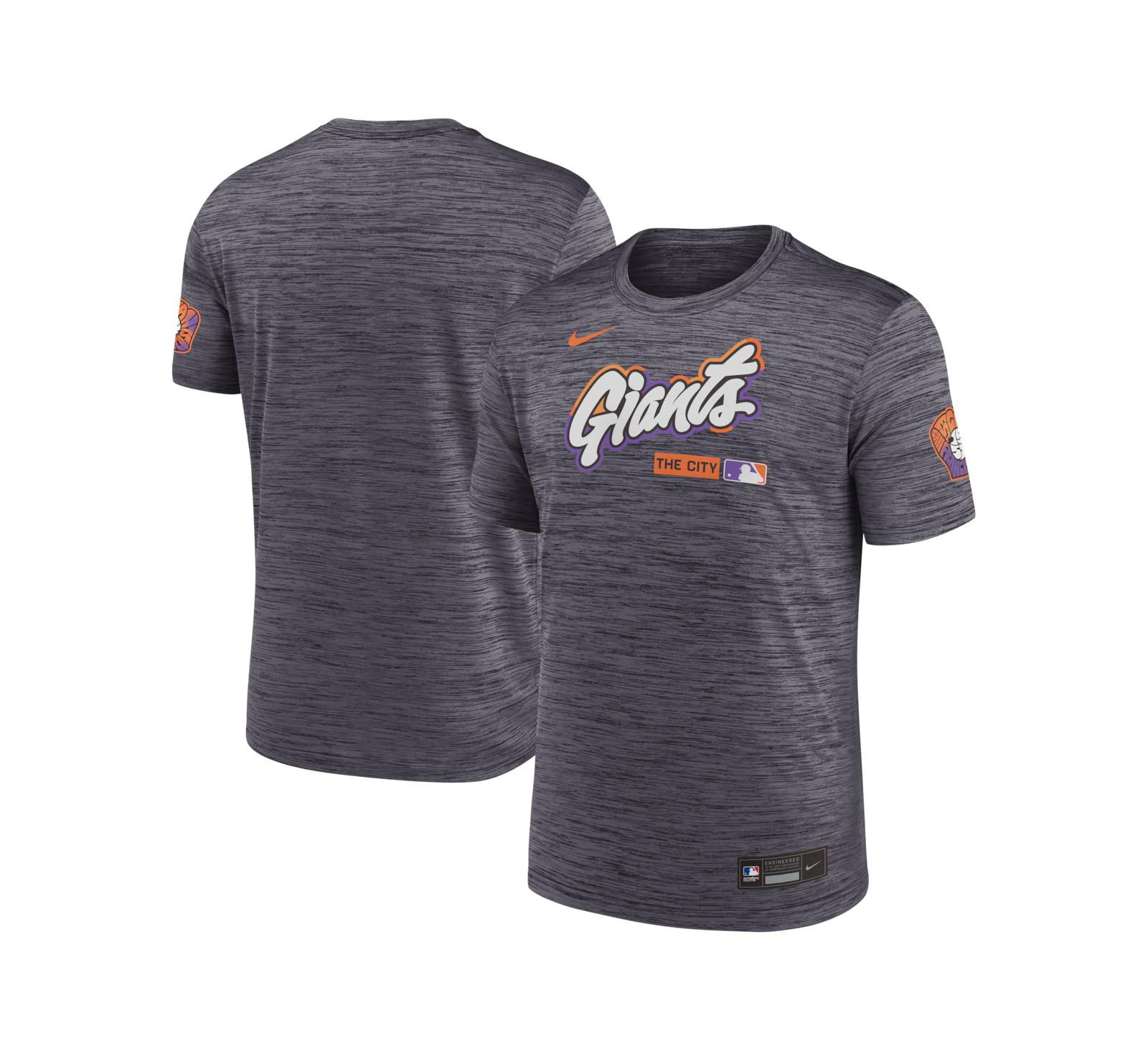 Nike Men's Black San Francisco Giants Authentic Collection City Connect Velocity Dri-FIT T-Shirt